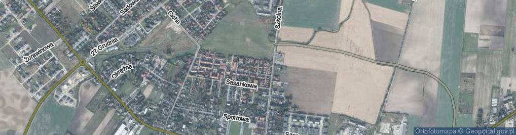 Zdjęcie satelitarne Magnoliowa ul.